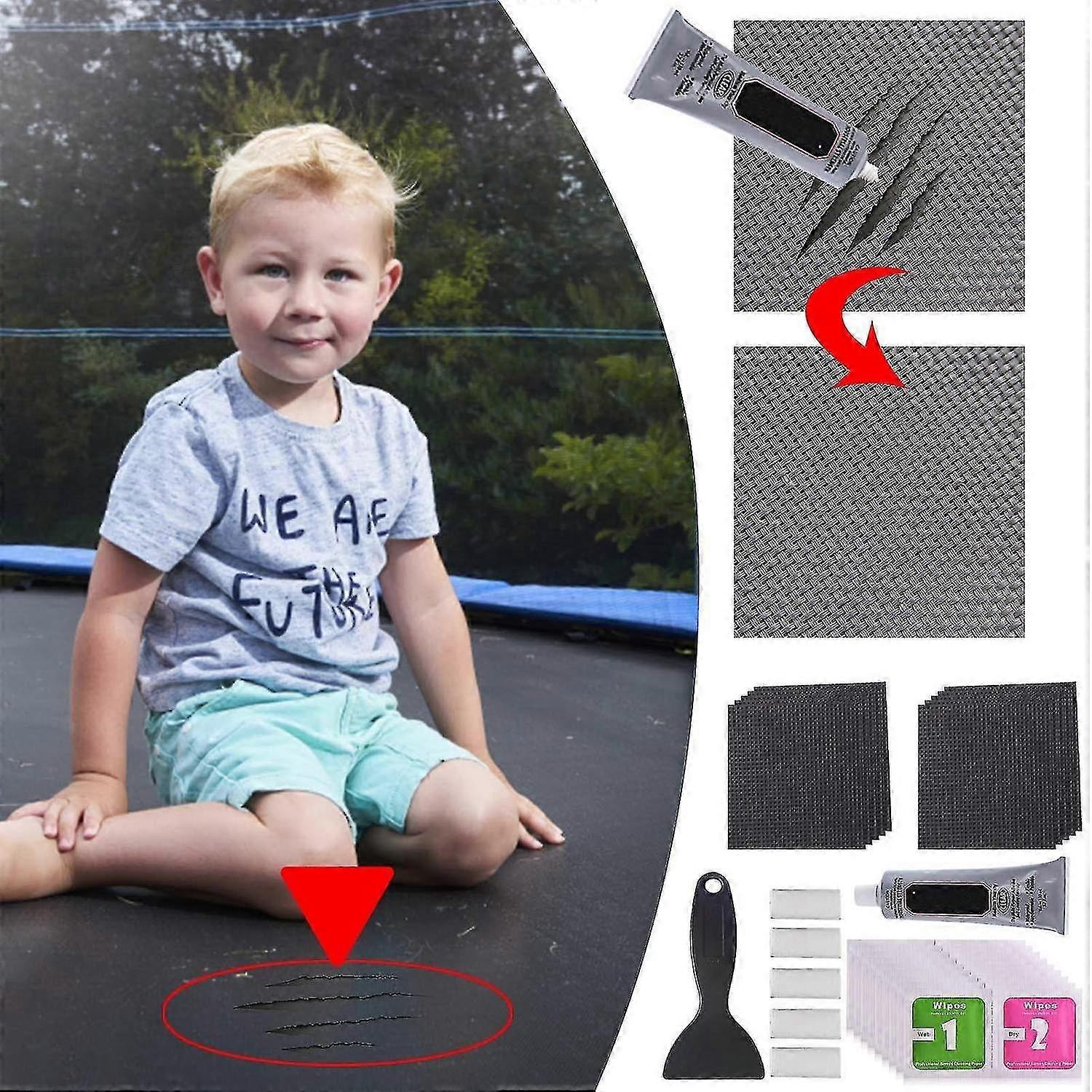 Trampolin-Flicken-Reparaturset, repariert Löcher oder Risse in Trampolinmatratzen, 1 ml