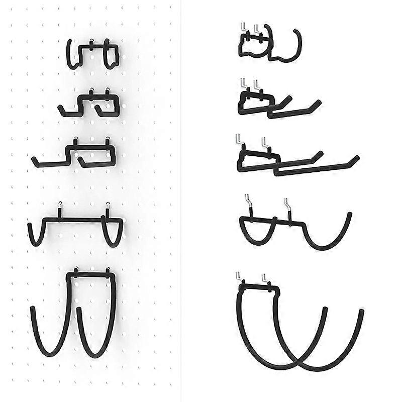 Black Pegboard Hooks Heavy Duty Power Tool Holder Multi-Function Wall Mounted Holder Electric Drill Hook Tool Wall Organizer