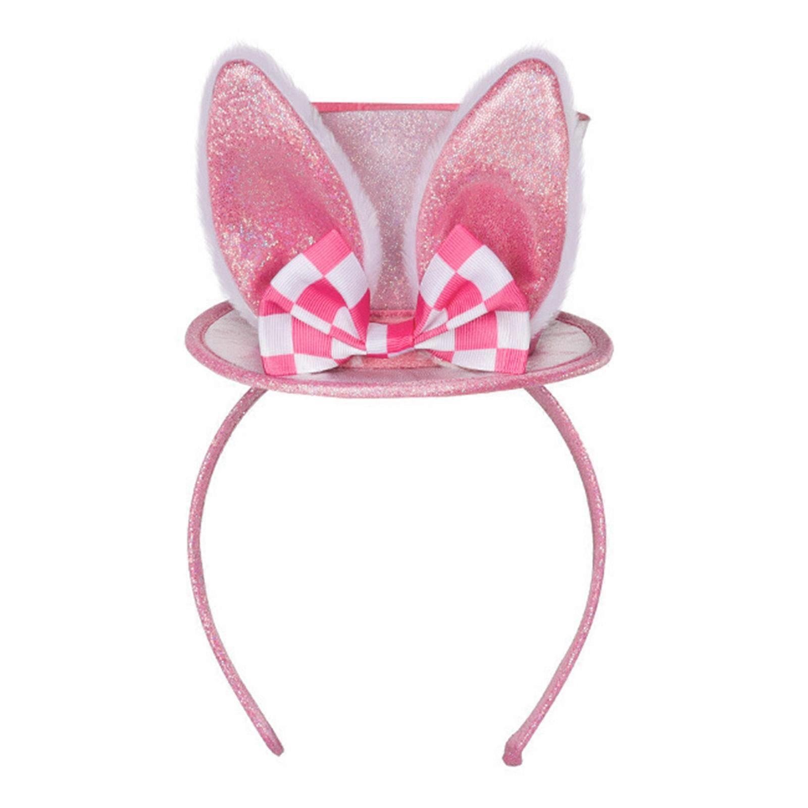Diy Easter Hat Kid Rabbit Headband Easter Party Hat DIY Easter Headbands Easter Day Headband Easter Bunny Headband  Pink