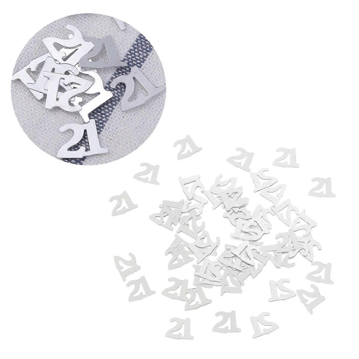 Numbered Celebration Confetti, Reusable Sequins for Birthday and Event Decor
