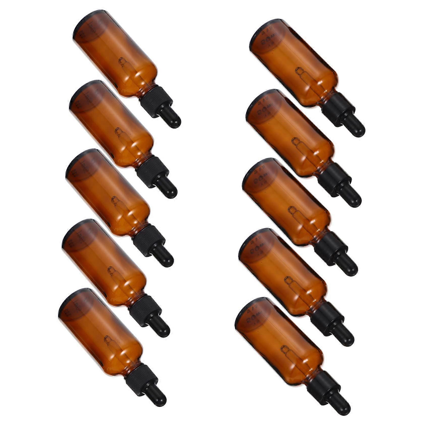 Essential Oil Droppers Bottles 30ml Glass Light Blocking Sub Bottles with Spout for Essential Oils and Aromatherapy