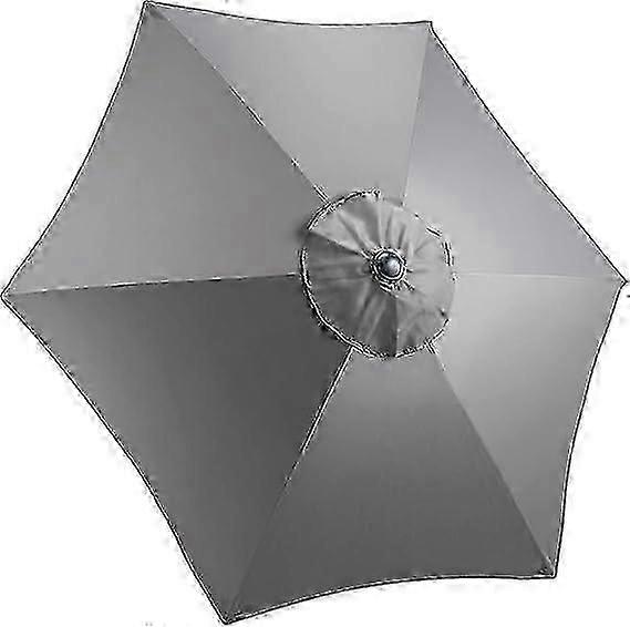 Replacement Parasol Canopy Hexagonal 6 Arms Uv 30+ Protection For Garden Umbrella