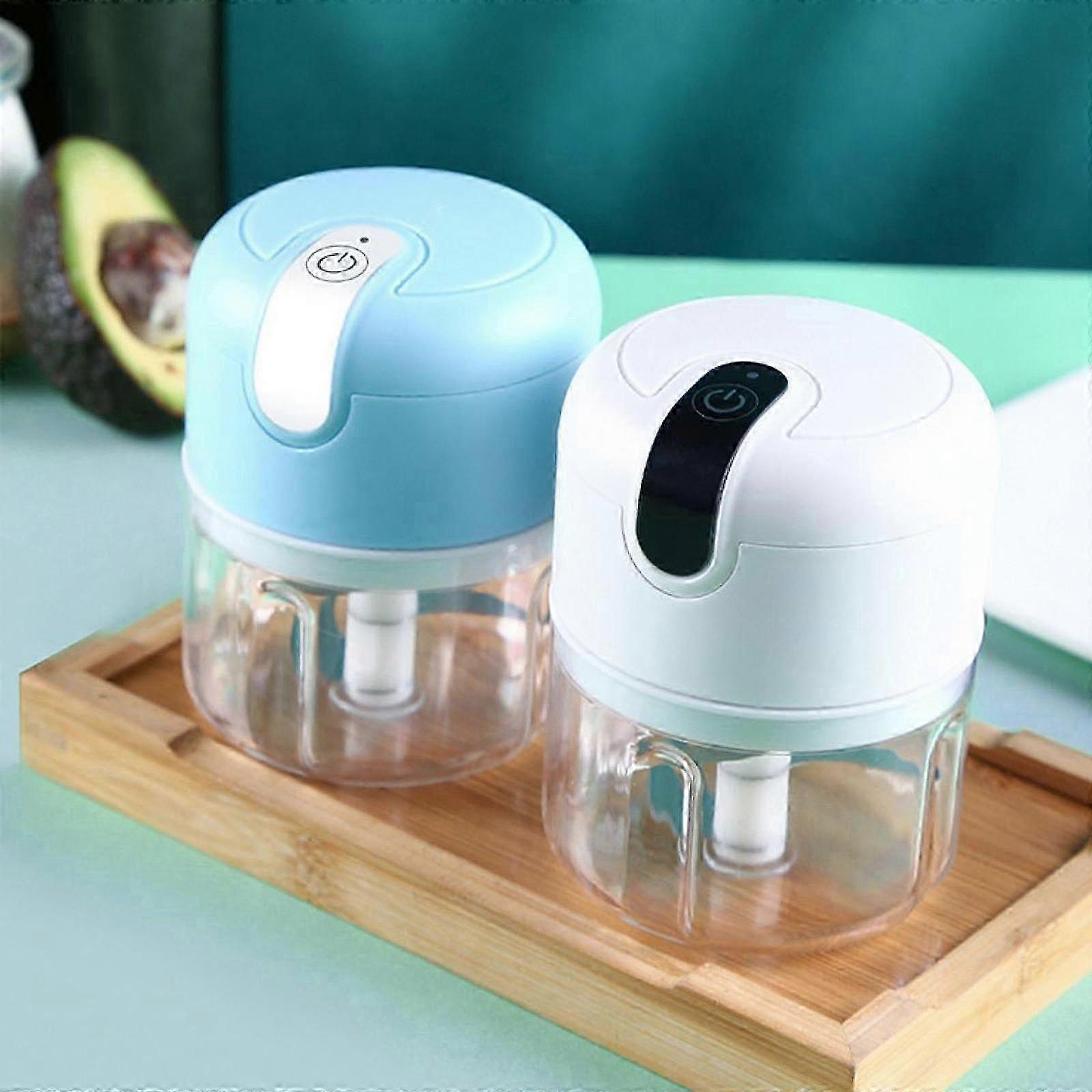 Portable 250ml Electric Mini Garlic Mincer USB Blender for Meat, Pepper, and Salad �C Ideal for Various Ingredients