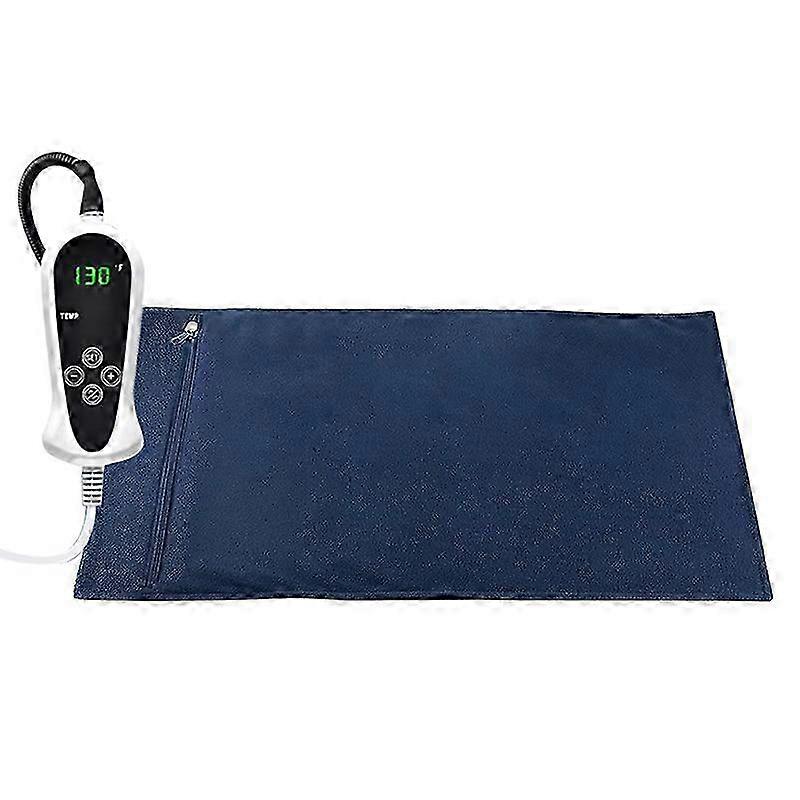 Cat Heating Pad with Transformer, Suitable for Pets 40 x 30 cm, Indoor Heating Mat for Cats & Dogs, Automatic Power Off Function in Blue