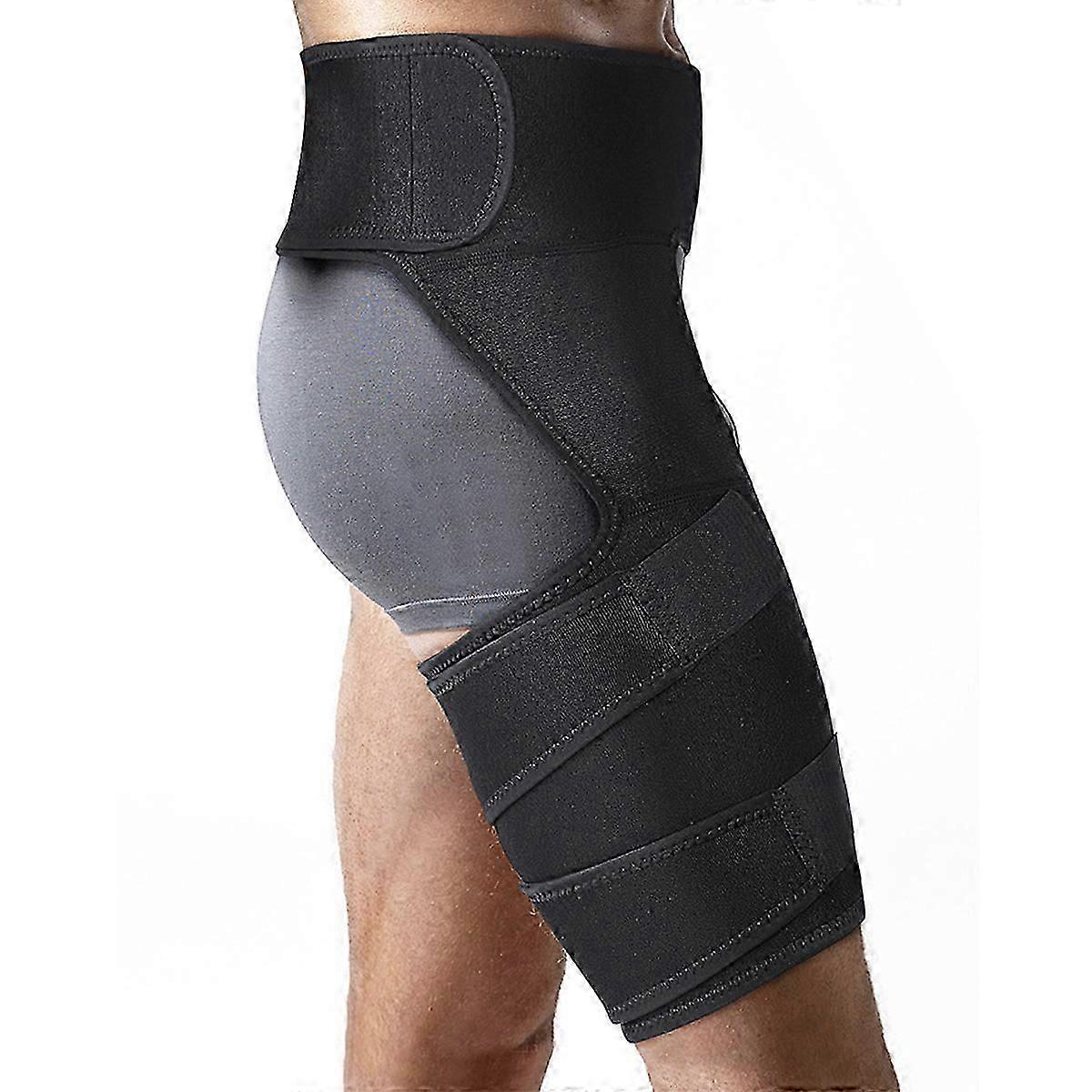 Hip Support Brace for Arthritis, Bursitis, Sciatica & Hip Flexor Pain Relief - Black