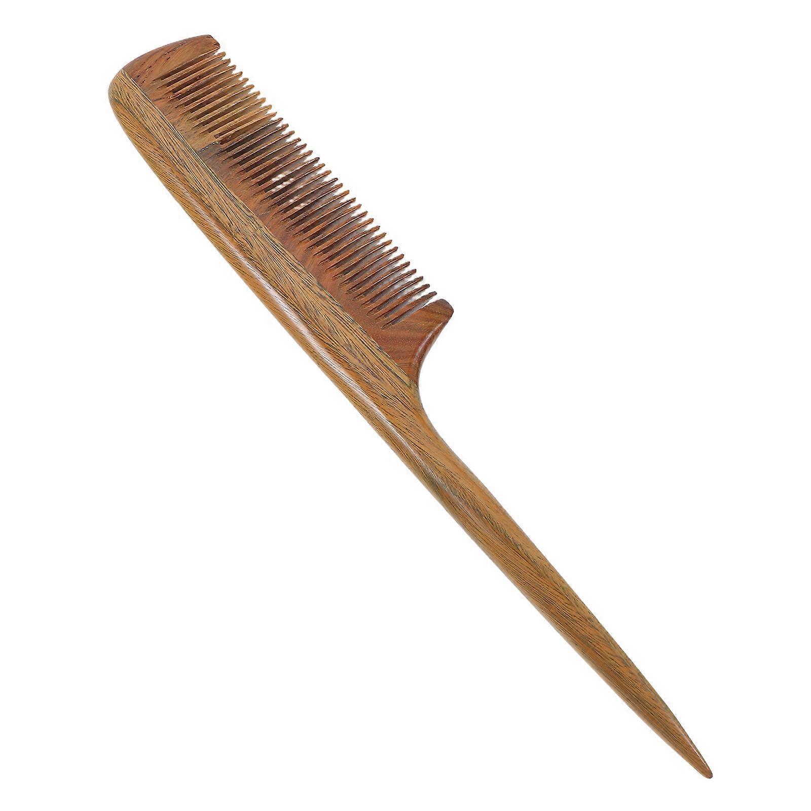 Natural Sandalwood Fine Tooth Comb for Hair Smoothing, Detangling, and Styling – Durable, Skin Friendly Design for Frizzy Hair Care