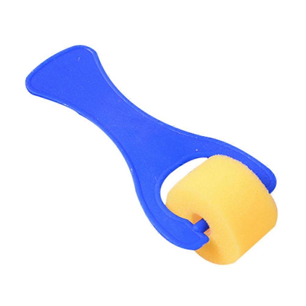10 Pcs Blue Sponge Roller Paint Brushes for Creative Art, Craft Activities, Pattern Drawing & Color Recognition