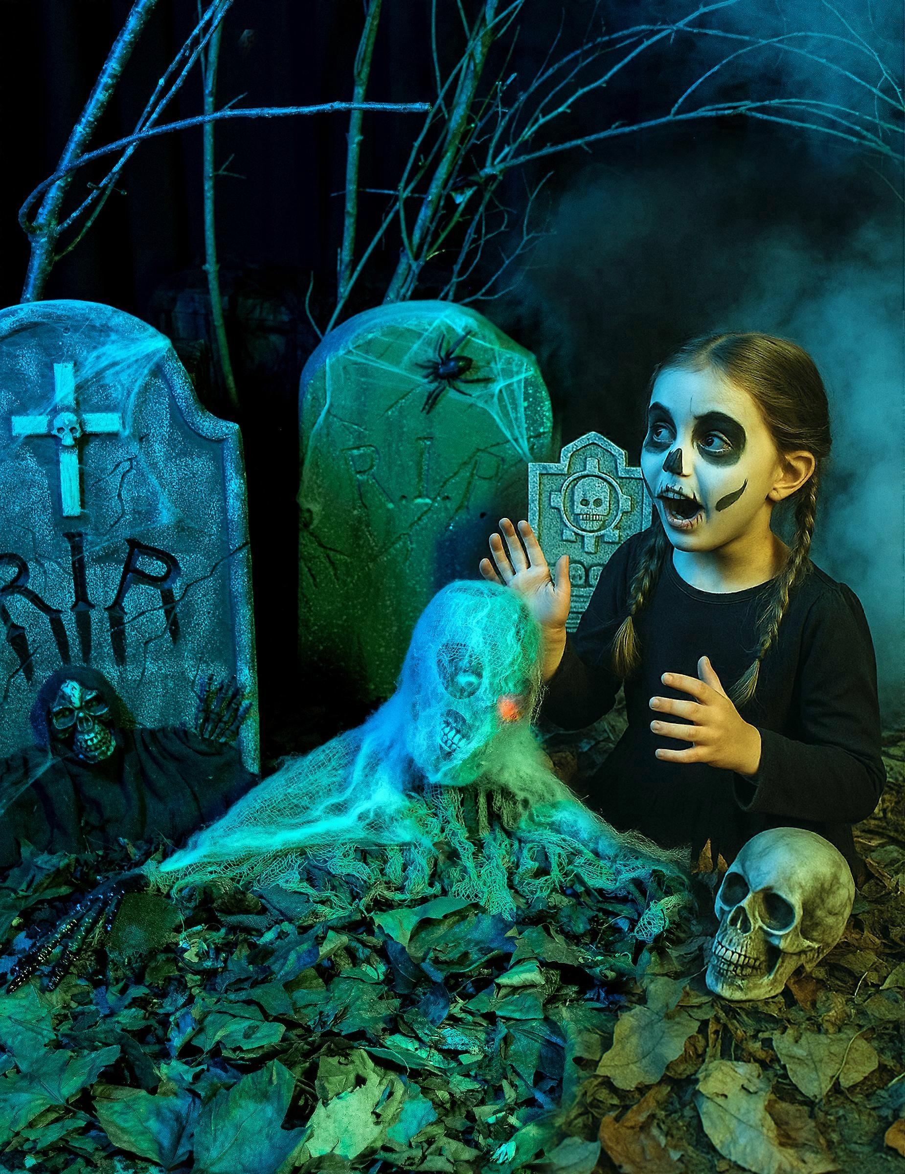 Animated zombie Halloween decoration
