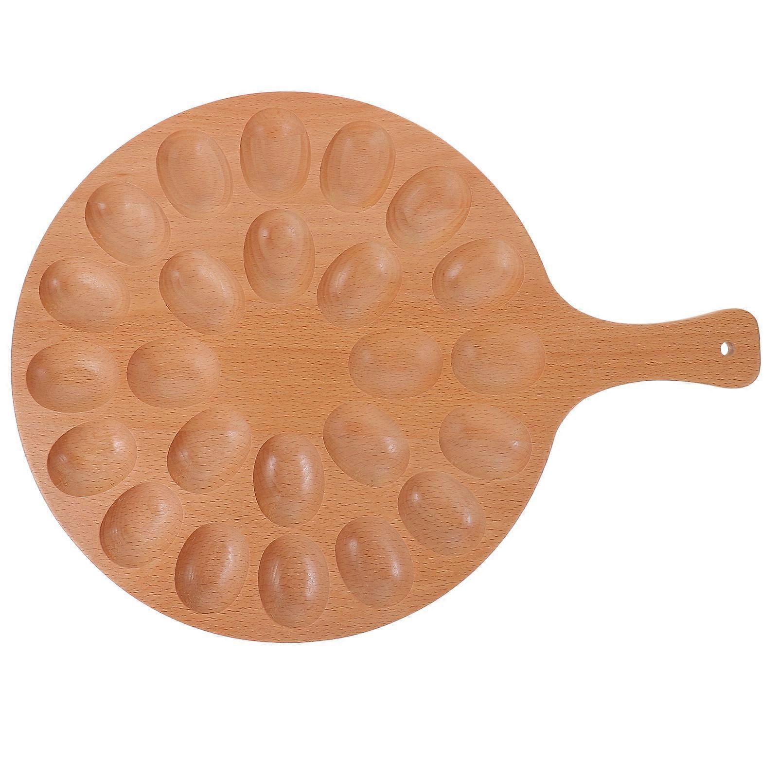 Here's a refined and compelling product description for your **Wooden Deviled Egg Tray**:
 
### π₯ **Sturdy Beech Wood Deviled Egg Tray β Elegant