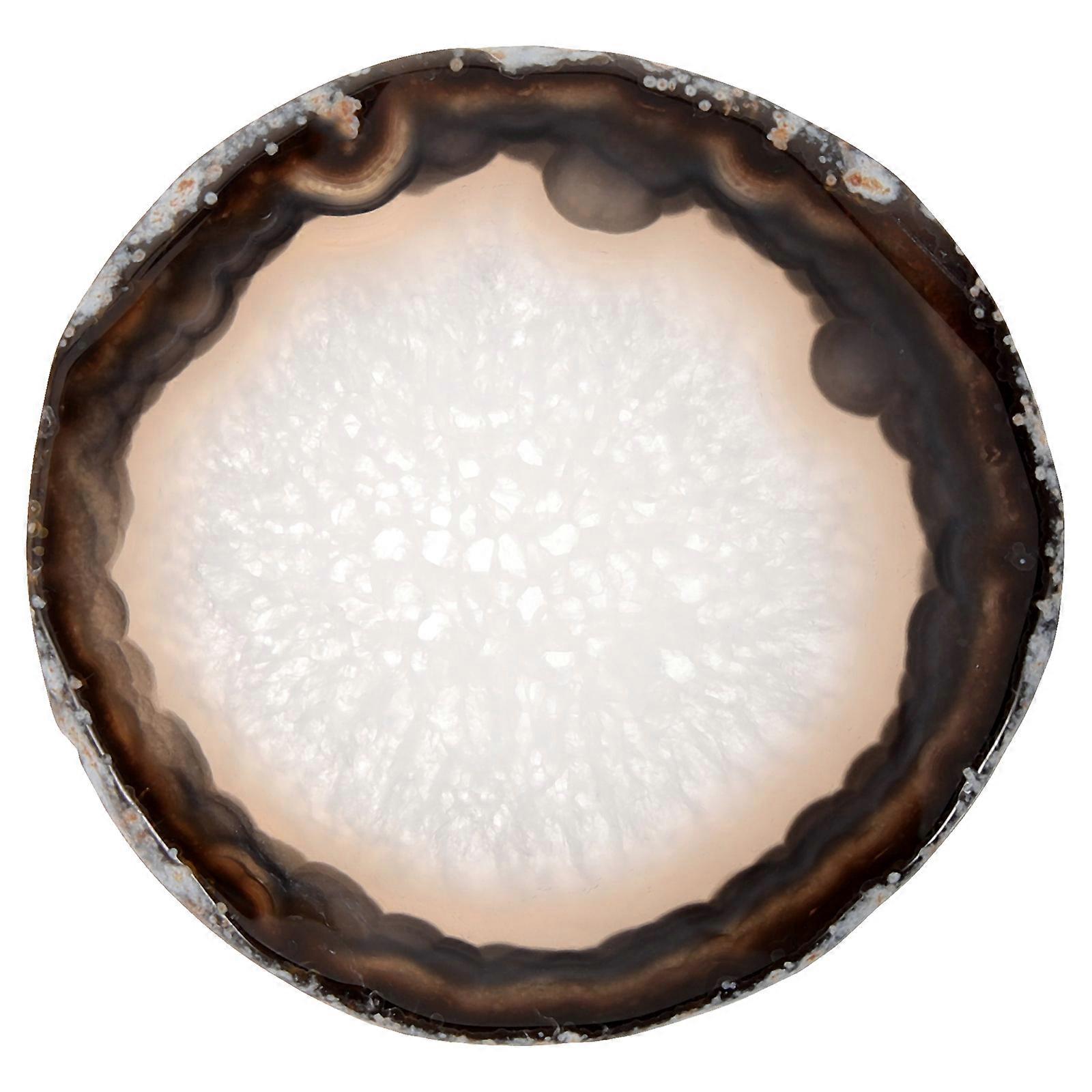 Agate Coaster Set of 4 Natural Polished Cup Coasters for Home Use Multi Color 3.5 Inches