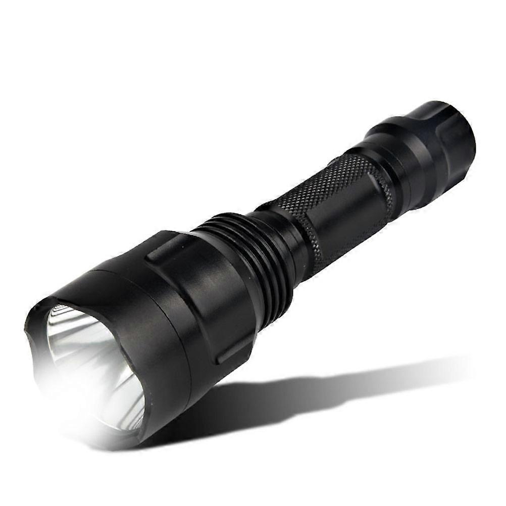 USB Rechargeable Outdoor Flashlight, Ultra Bright Portable Mini LED Torch for Camping, Hunting and Emergency Use – Black