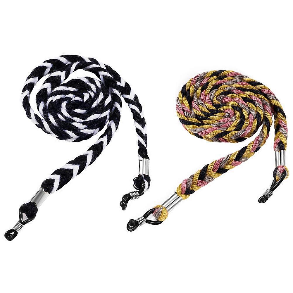 Brille String Halter Twisted Rope Style Retro Lolita Für Frauen Täglicher Gebrauch 2Pack