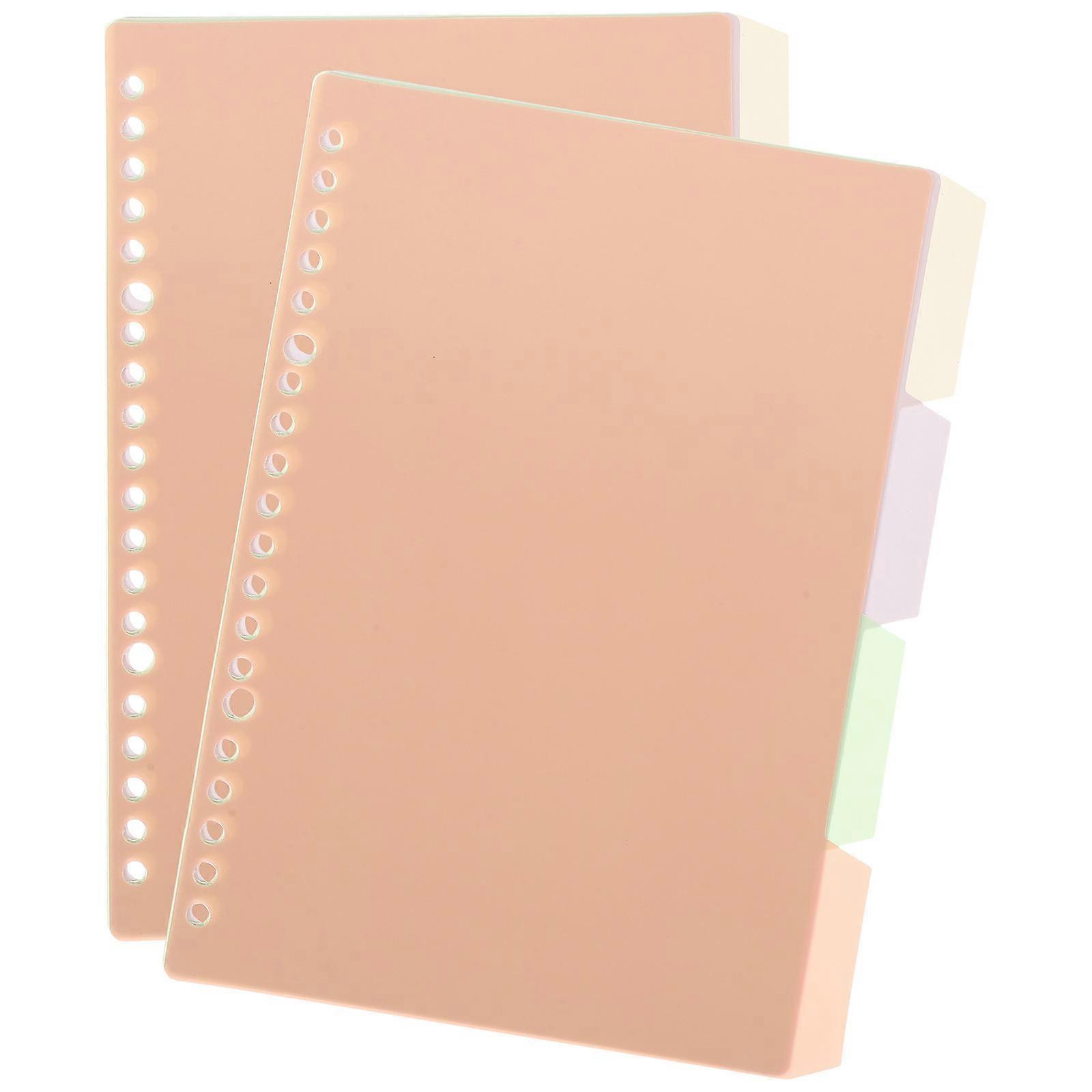 Plastic File Dividers Binder Index Divider Detachable Tabs Assorted Color 21.2x15.5x0.2cm Organizing Binder 10Pcs