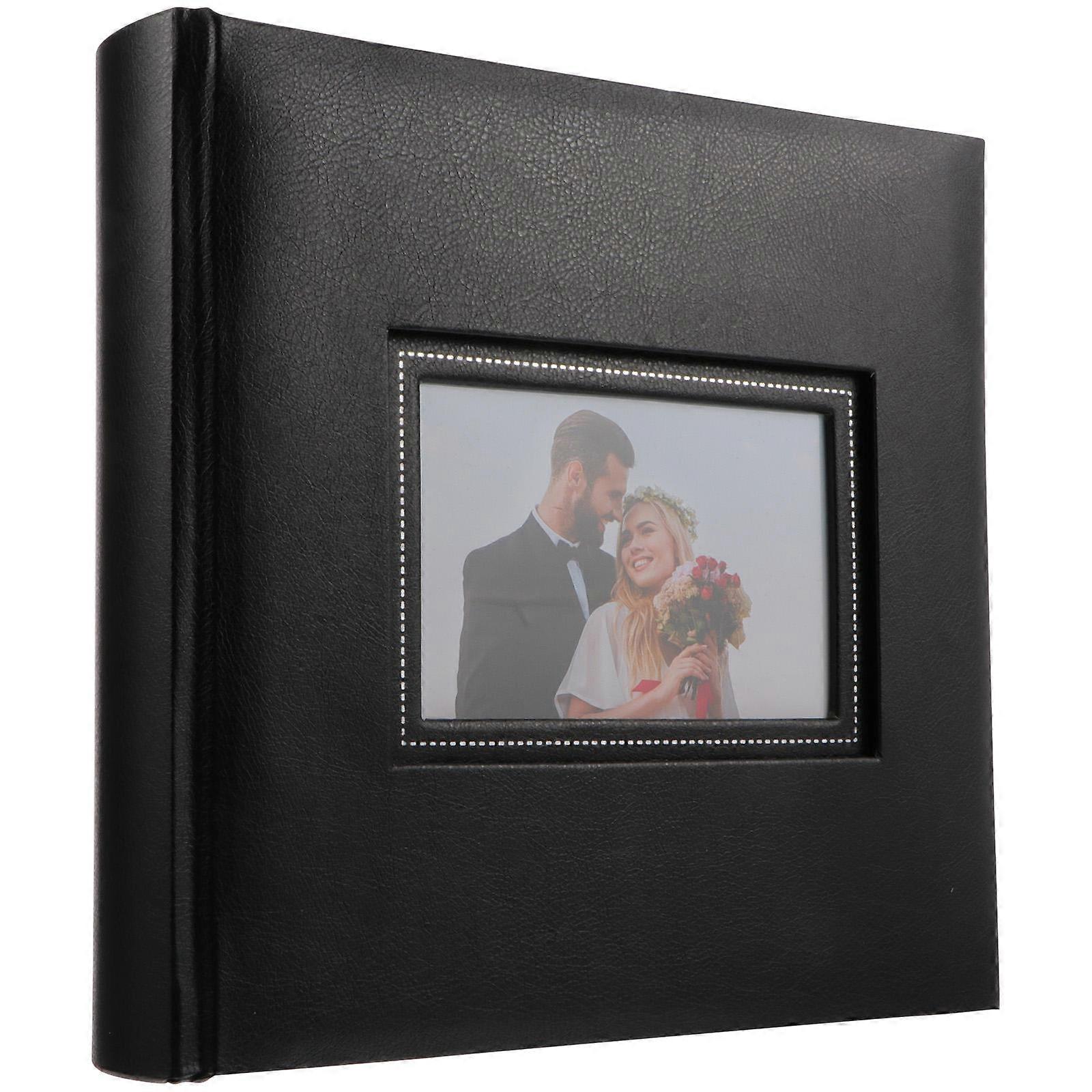 Scrapbook Photo Album Elegant Pages For Family Memories Square Shape Black Color 22.70X22.00X4.80CM Photo Storage 1Set