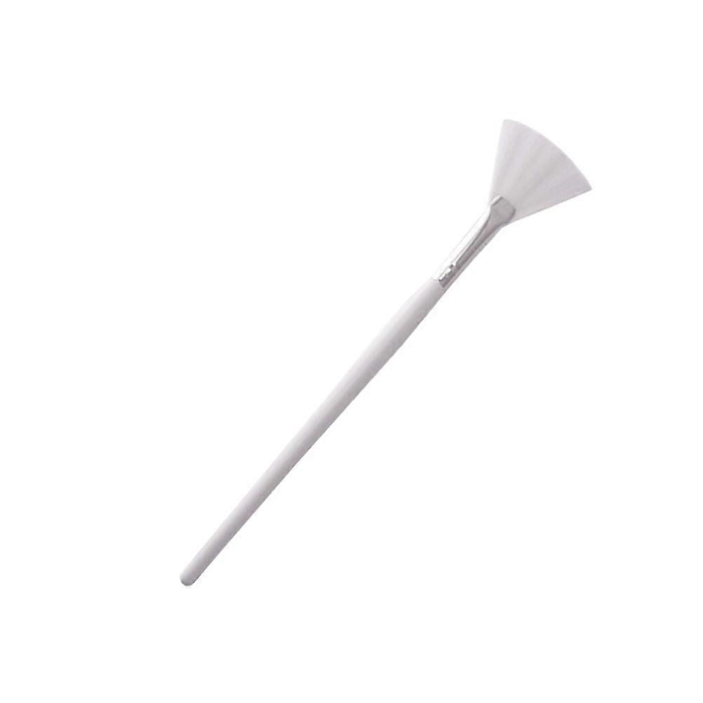 Facial Applicator Brushes Fan Shaped White Nylon Material For Even Coverage Rehydrating Masks 1Pack