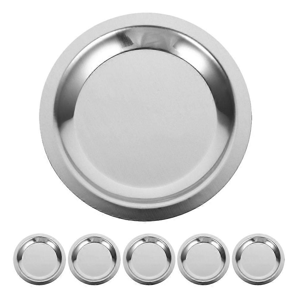 Stainless Steel Coasters Protect Desktop Adults 6Pcs