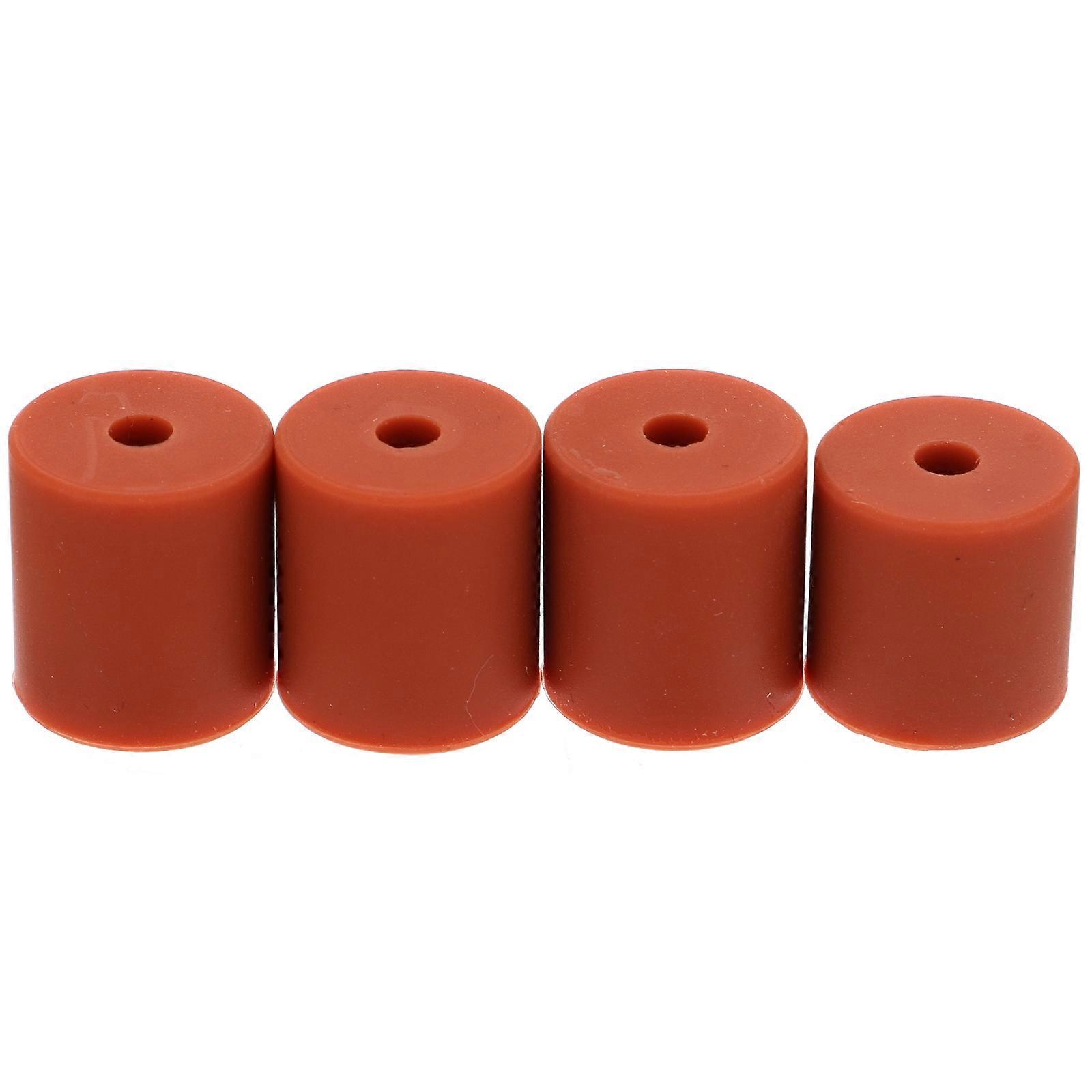 Heat-Resistant Silicone Buffer Stable Tool For 3D Printer Parts Orange 1.8x1.6cm Vibration Reduction 4Pcs