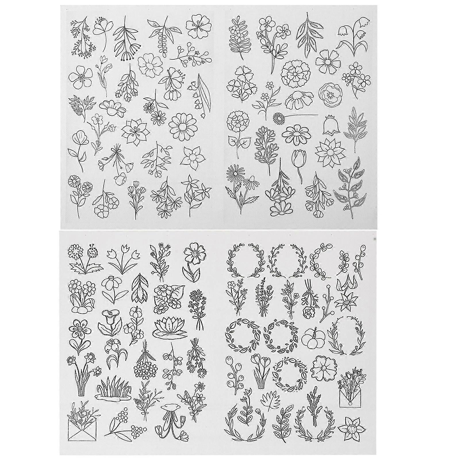 Ompelutarvikkeet Vesiliukoinen stabilointiaine kirjontakuviot Tikku- ja ommelviemärit 2kpl