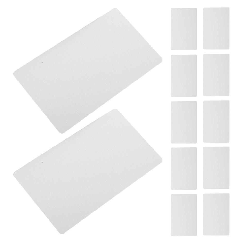 50pcs Blank Aluminum Business Cards for DIY Projects – Versatile, Modern Design for Office, Clients, and Events – Easy to Carry, Printable Metal Name