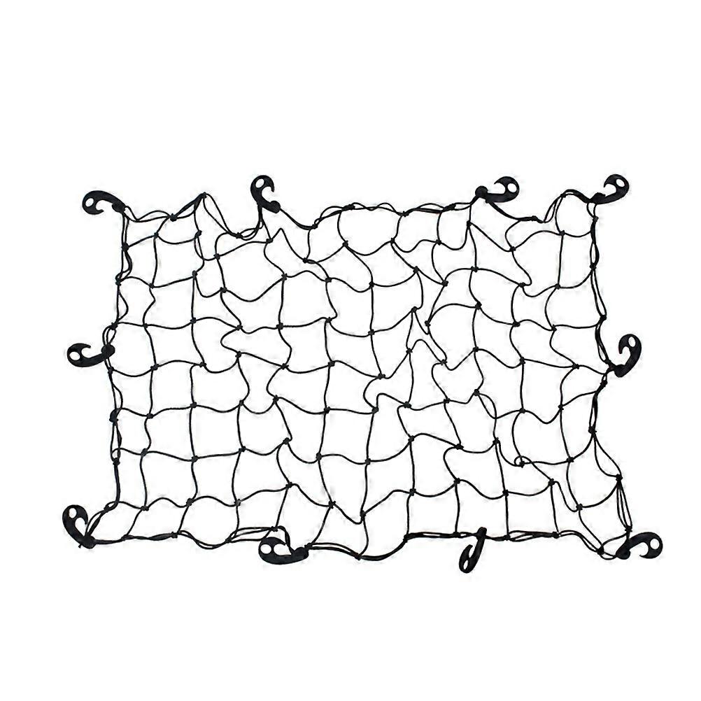 Car Cargo Net Adjustable Hooks Universal Design Elastic Mesh Black 120x80cm Storage For Car Parts 1Set