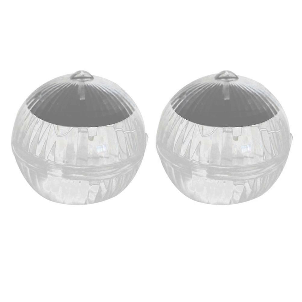 2pcs Solar Powered Water Float Light Pond Floating Ball Light Garden Decoration Light Pool Light (Colorful Light)
