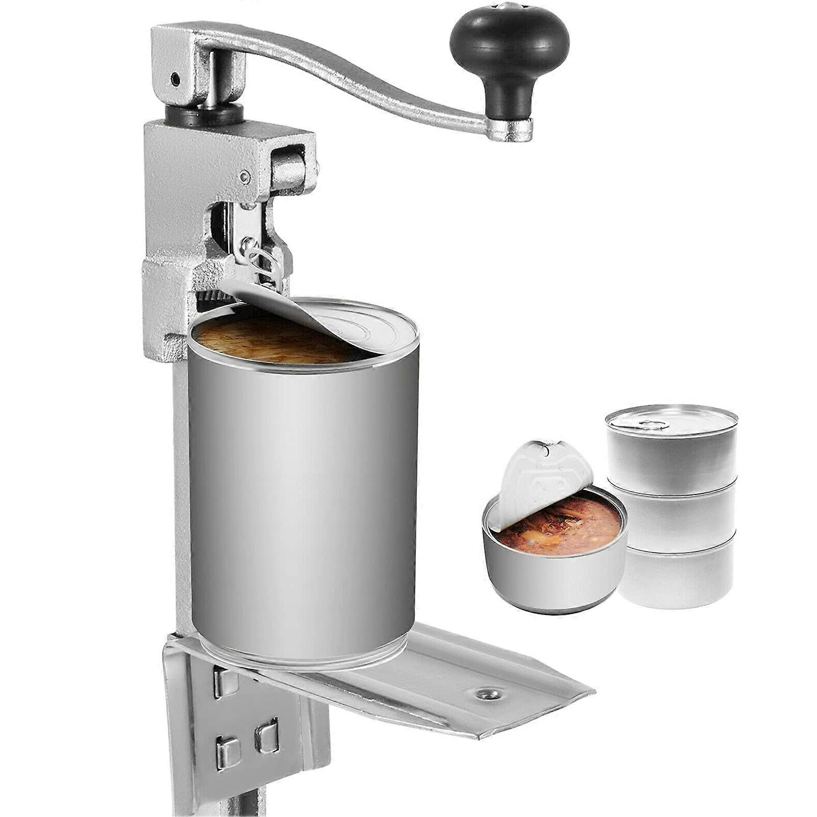 Manual Table Can Opener, Commercial with Plated Steel Base