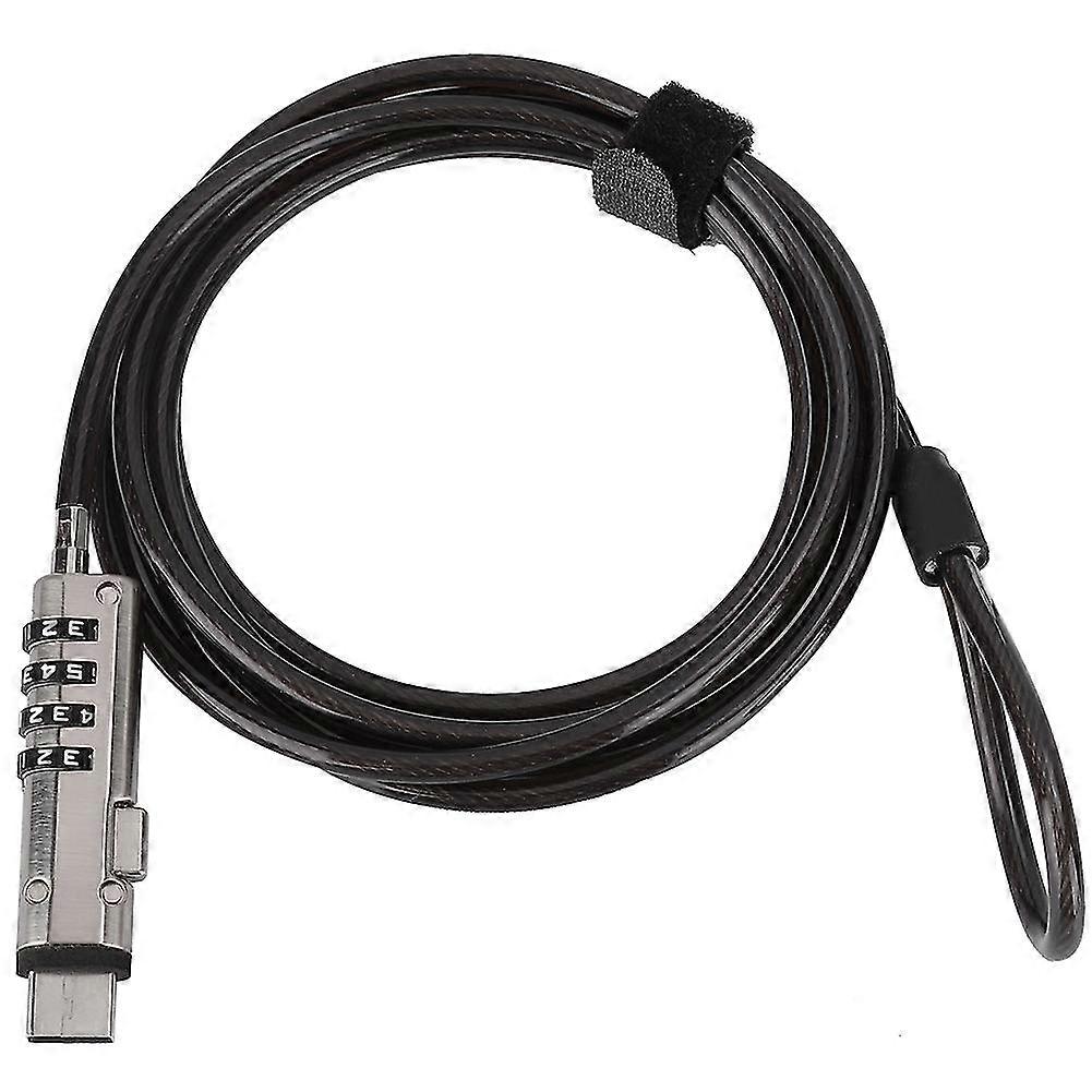 4-digit password lock for laptop, security cable with anti-theft