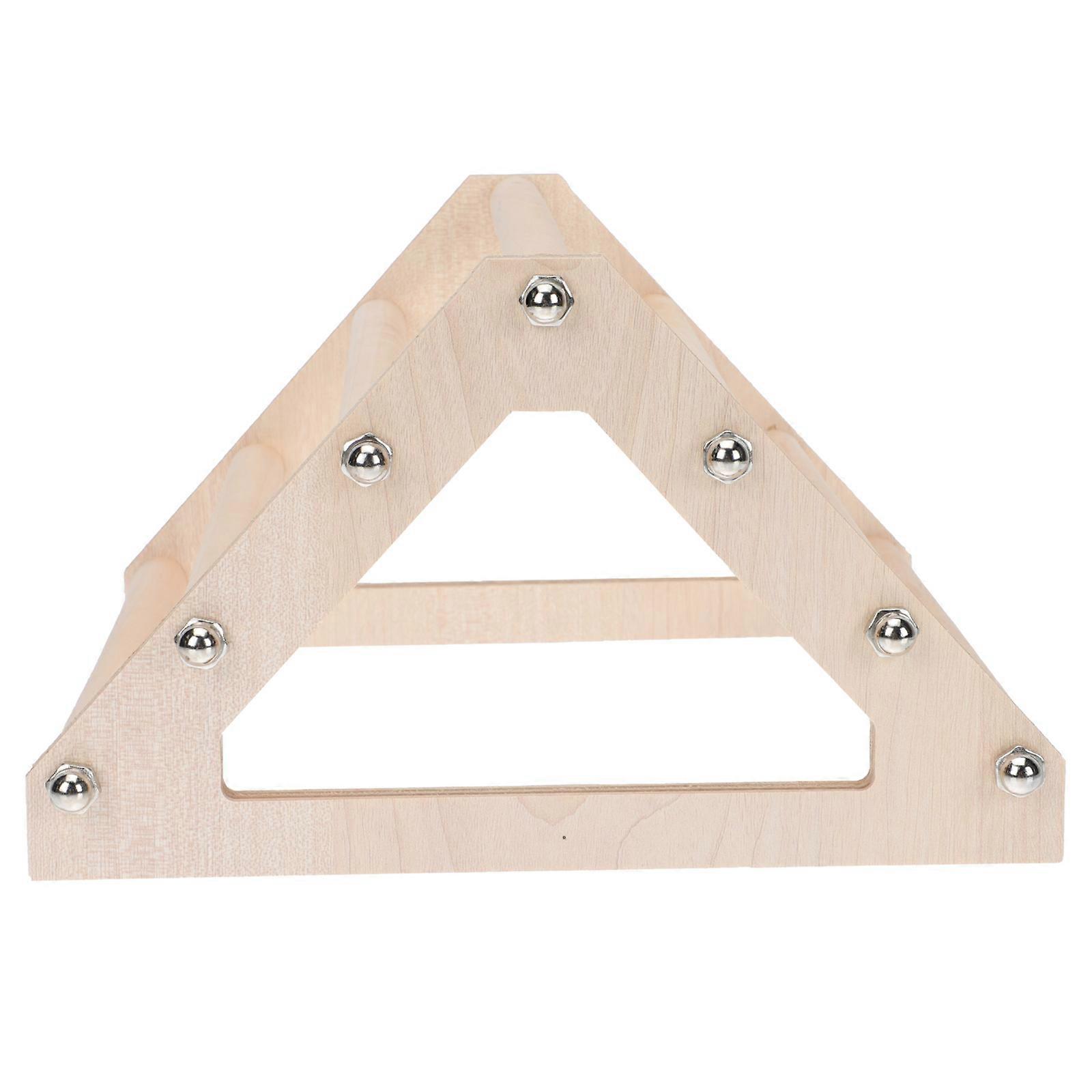 Rooster Balance Frame Chicken Parrot Wooden Stand Simple Design Exercise Pet Toy Khaki 21x21cm 1Pack