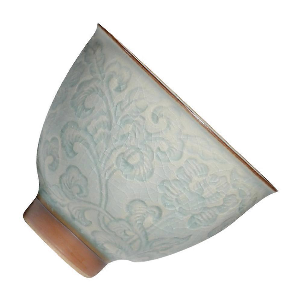 Ceramic Tea Cup Set, Antique Embossed Design, Use Teacup, Easy to Clean, Perfect for Guests and Tea Enjoyment