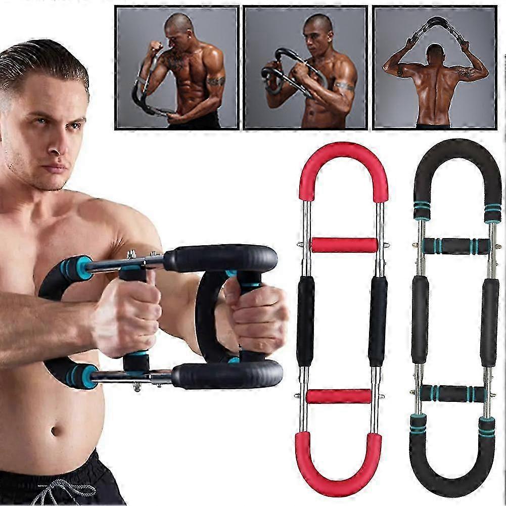 Twister Arm Exerciser Chest Workout, Portable Power Twister Bar, Muscular Strength
