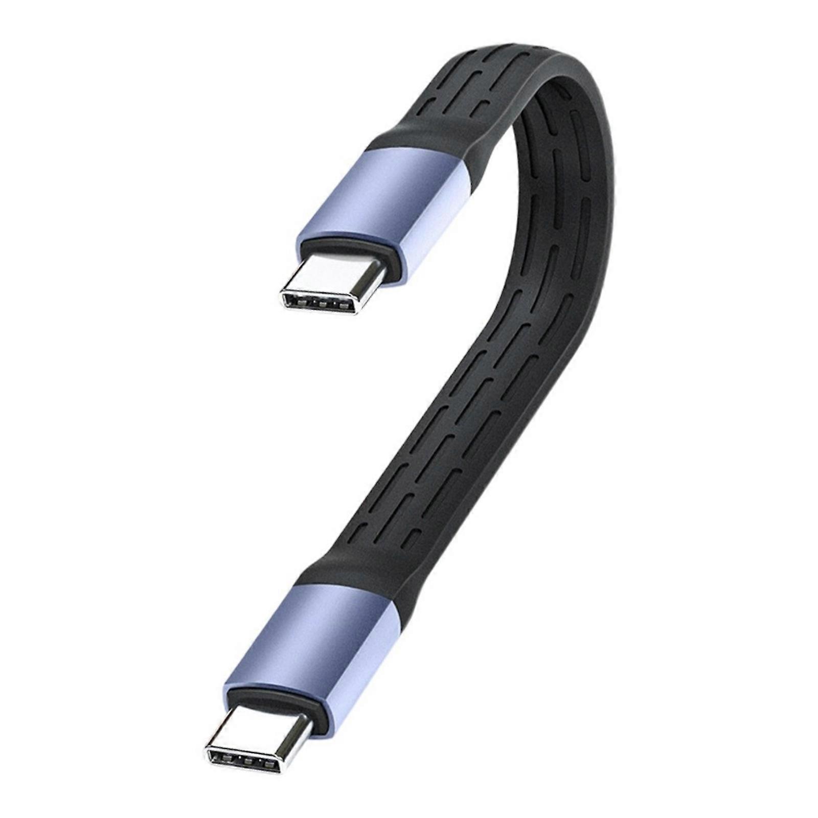 Portable 15cm USB C Cable 240W 40Gbps USB4 Cord for Rapid Charging and 8K Video for Devices Power Cord USB4 Cable Multicolor