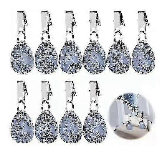 10pcs Tablecloth Weights with Steel Clips for Camping and Garden Use