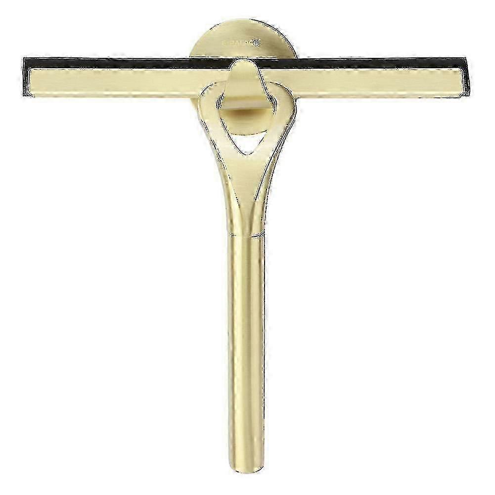 Shower Squeegee, Stainless Steel Shower Squeegee, Window Squeegee with Wall Bracket No Drilling