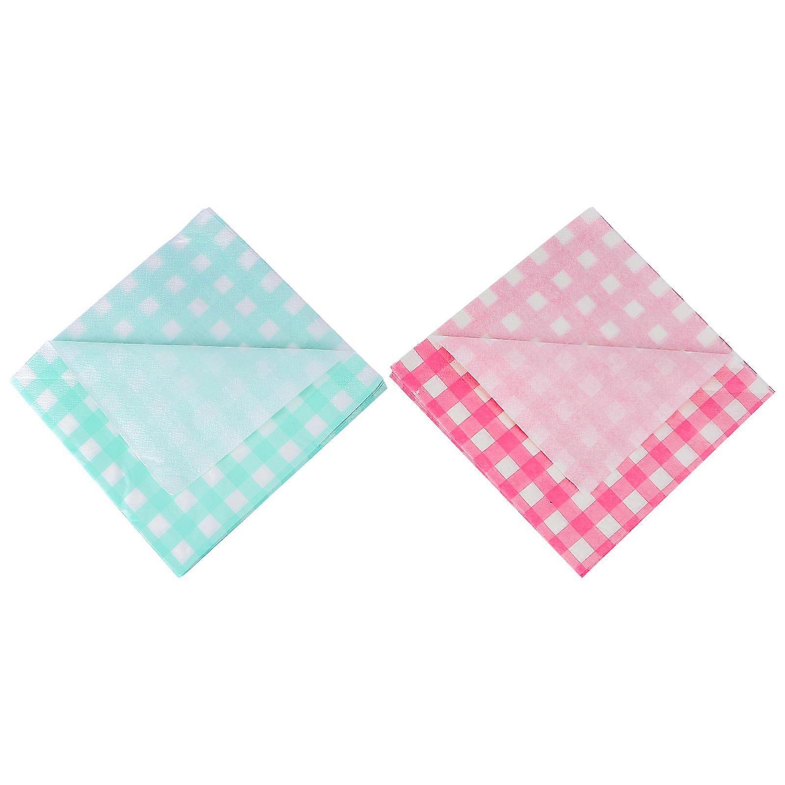 80pcs Decorative Pattern Table Napkins for Weddings, Birthdays, Showers & Holidays – Green Napkin Set to Enhance Table Decor