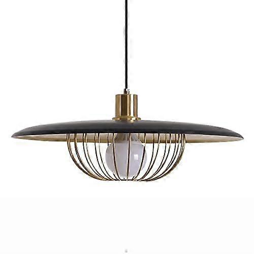 Nordic Style Iron Pendant Light, Hollow Chandelier Lampshade, Dark 35cm