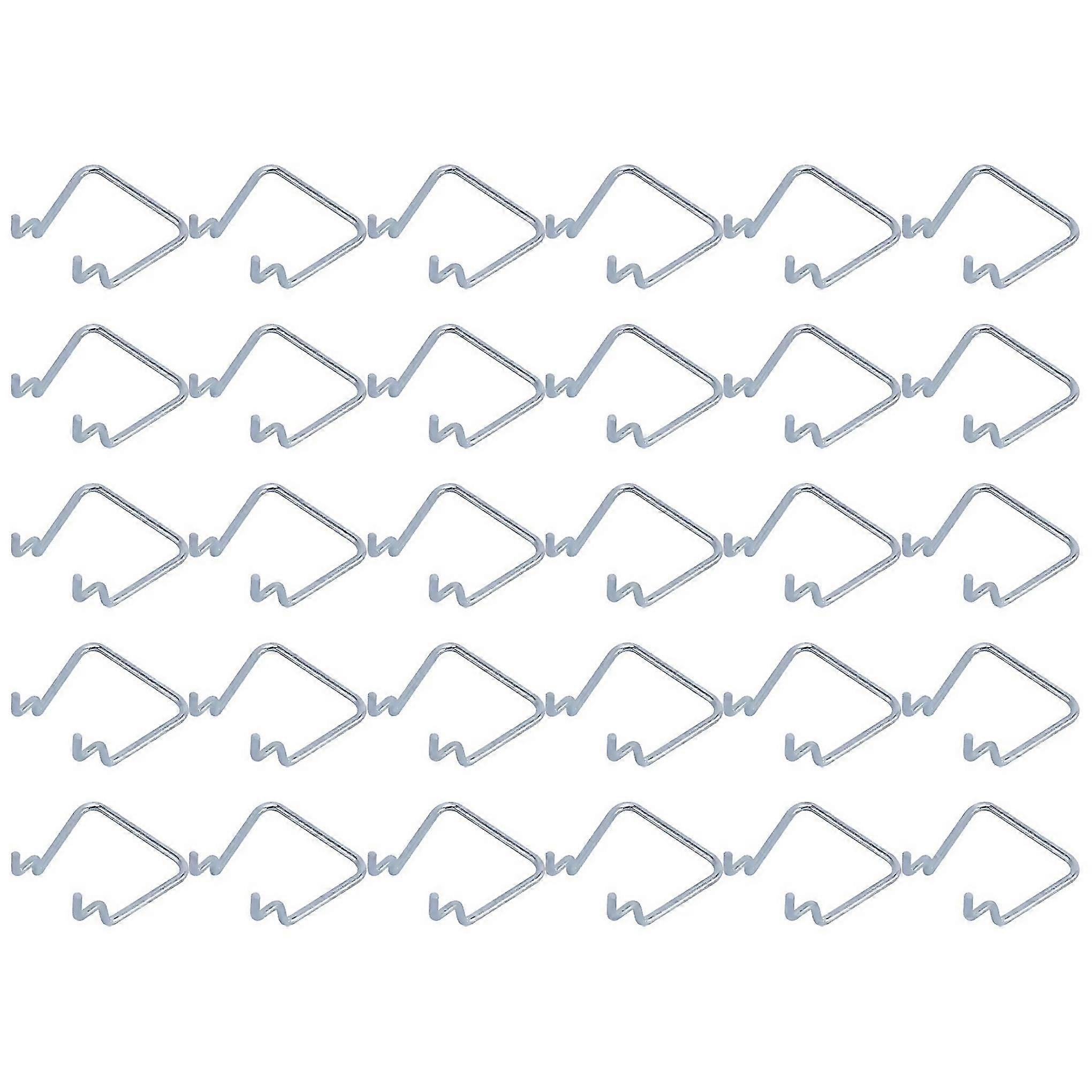 For 30pcs Pegboard Holders, Stainless Steel Double Loop Hooks Compatible For Store