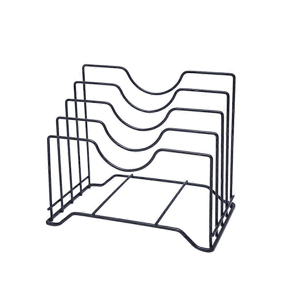 Pot Cover Holder Rack Iron Material Simple Design Kitchen Tools Quick Drying 1Pcs