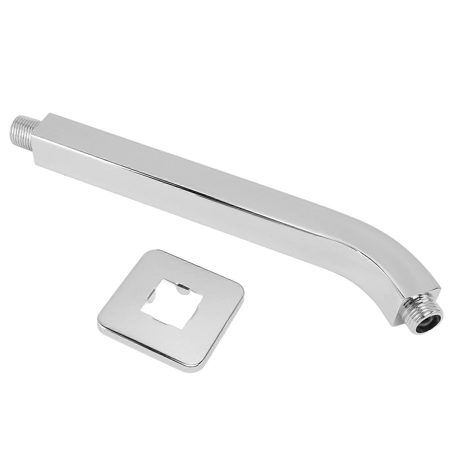 זרוע ראש מקלחת פליז מרובע רכוב על קיר עמיד חלודה 10 אינץ 'זרוע הארכת ראש מקלחת לחדר האמבטיה