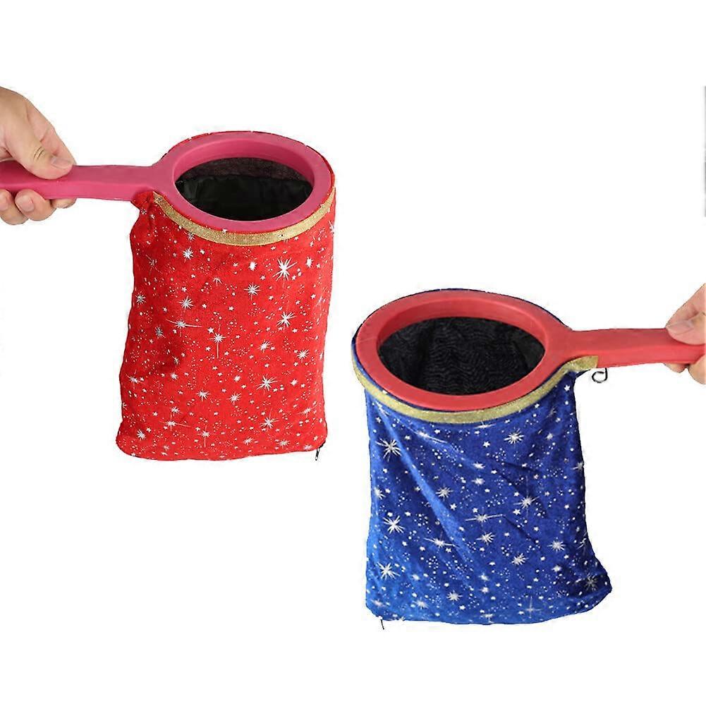 Magic Change Bag - 2 Pack Magic Trick Props with Plastic Handle for Disappearing Tricks - Ideal for Kids and Beginners