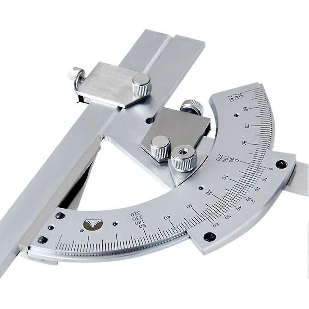 Angle Measurement Tool Universal Protractor Precise Angle Measurement Inner and Outer Scribe Measurement Square Carbon Steel 1Pack