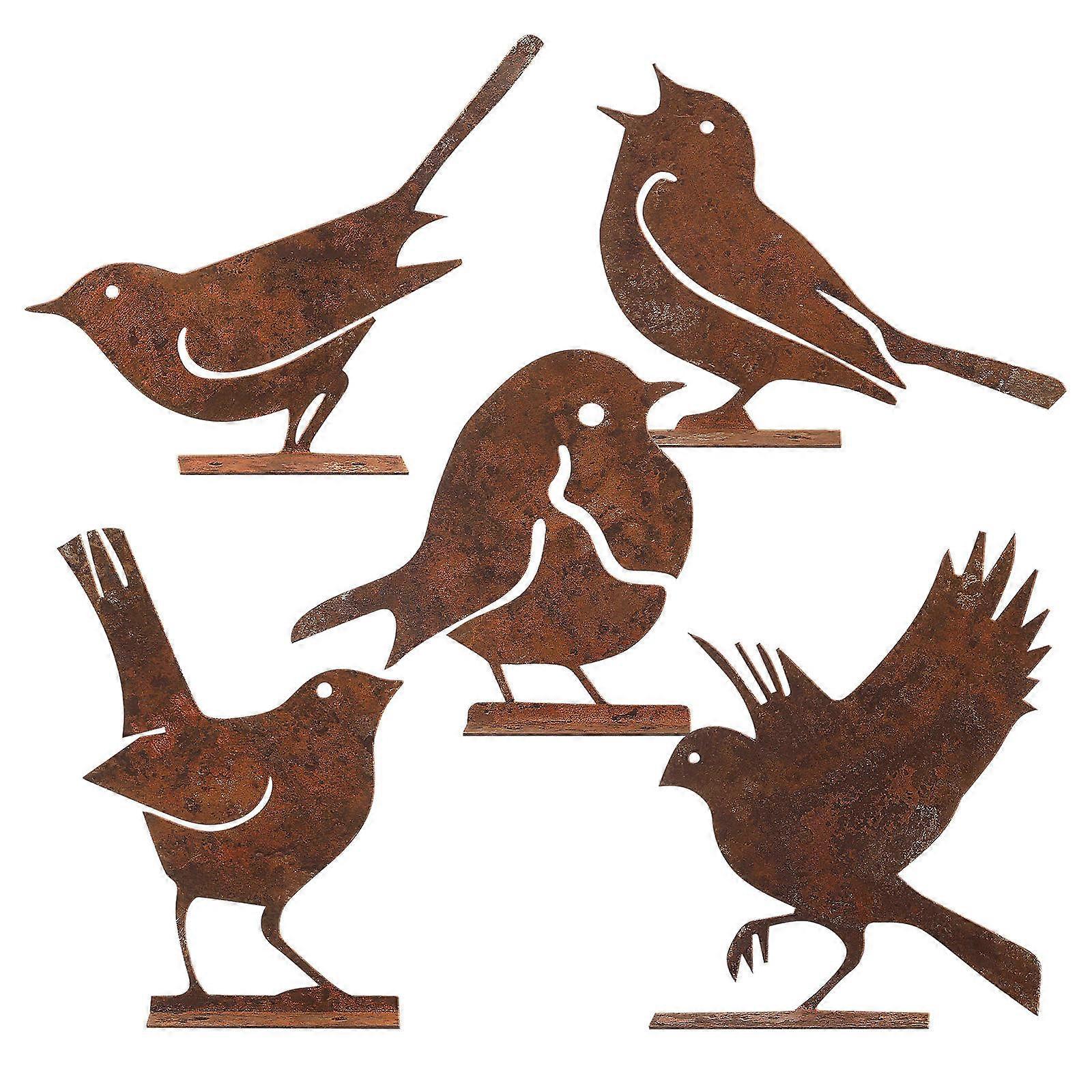 It sounds like you're describing a product listing for **rustic bird garden decor**. Here's a polished and professional product description you could