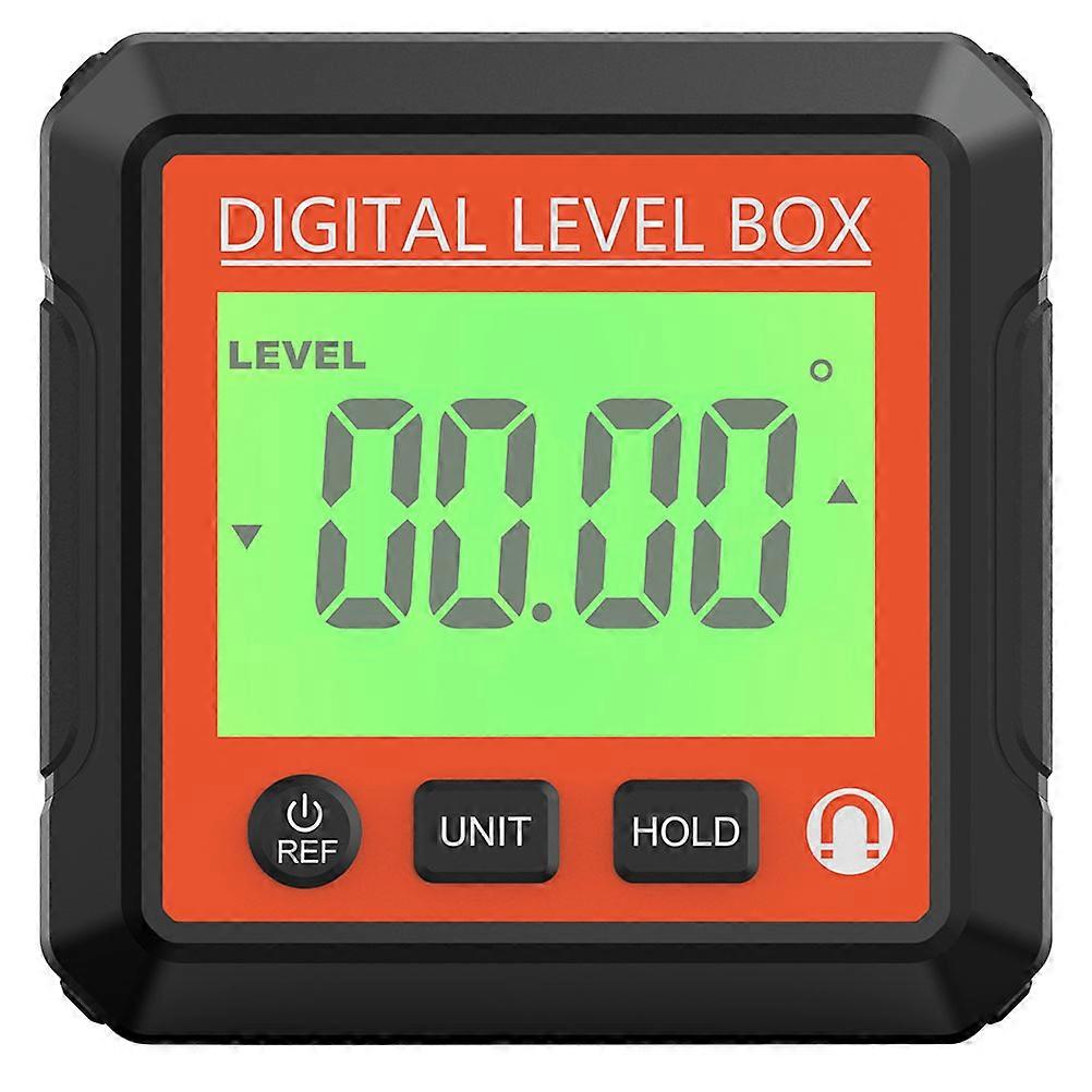 Angle Gauges Digital Protractor Inclinometer Level Box Tool Woodworking Cutting Angles 5.8X5.8Cm Compact Design Fast Response Time 1Set