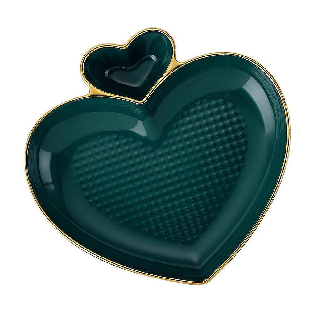 Assiette de boulettes de coeur Portion 1 pièce Vert Usage Ménager