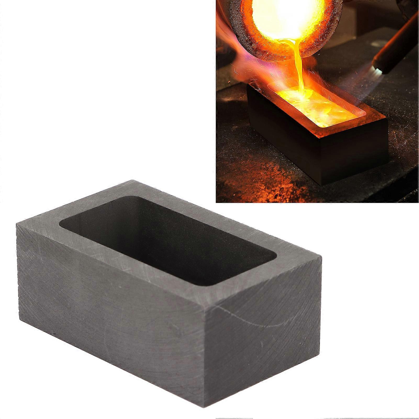 Graphite Ingot Mold Professional Rectangular Refining Graphite Casting Ingot Mould for Gold Silver Brass Copper 