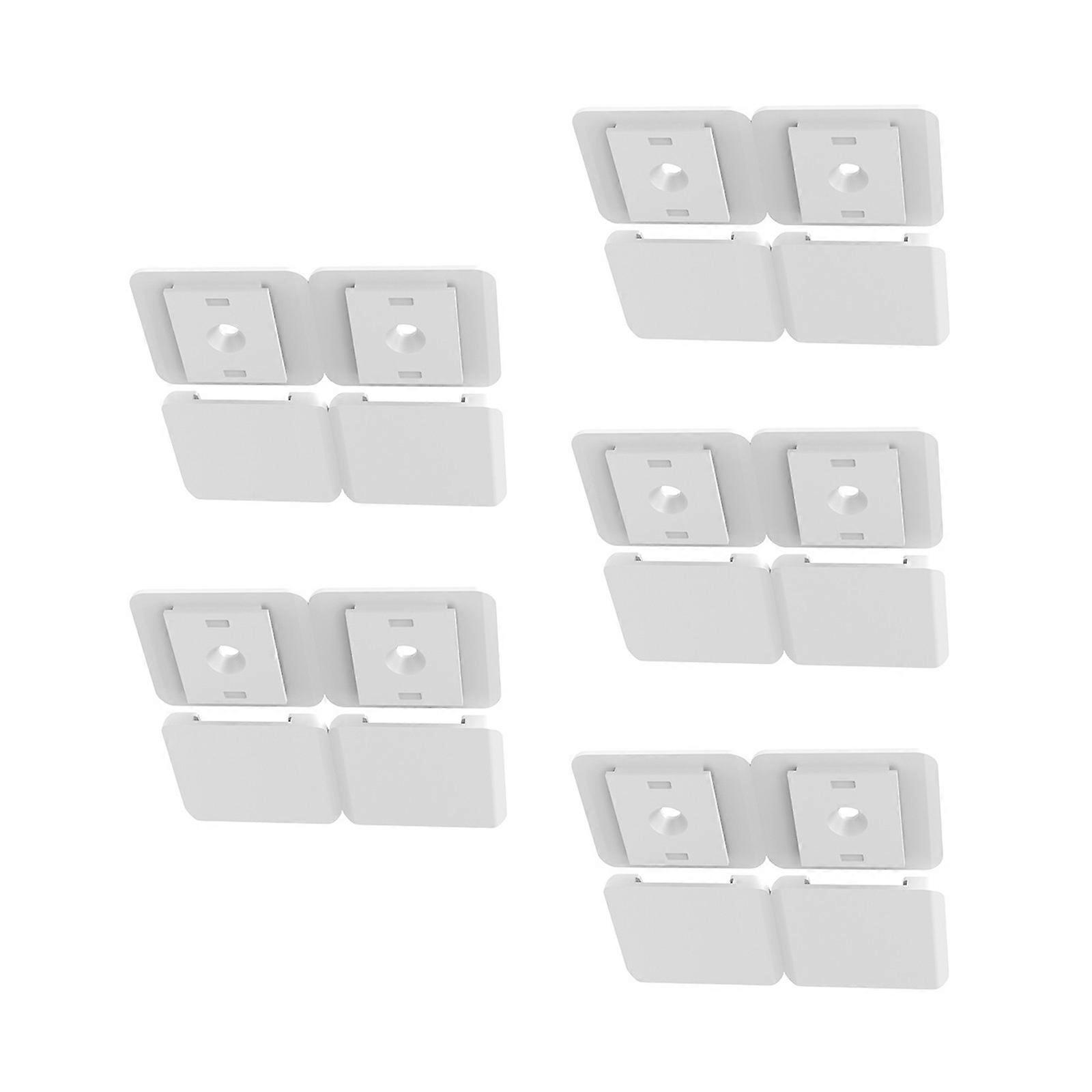 5Pcs Quick Release Reusable Adhesive Cord Clip Cable Organization Fixing Patch Holder For Desk Wall Electronics Multicolor