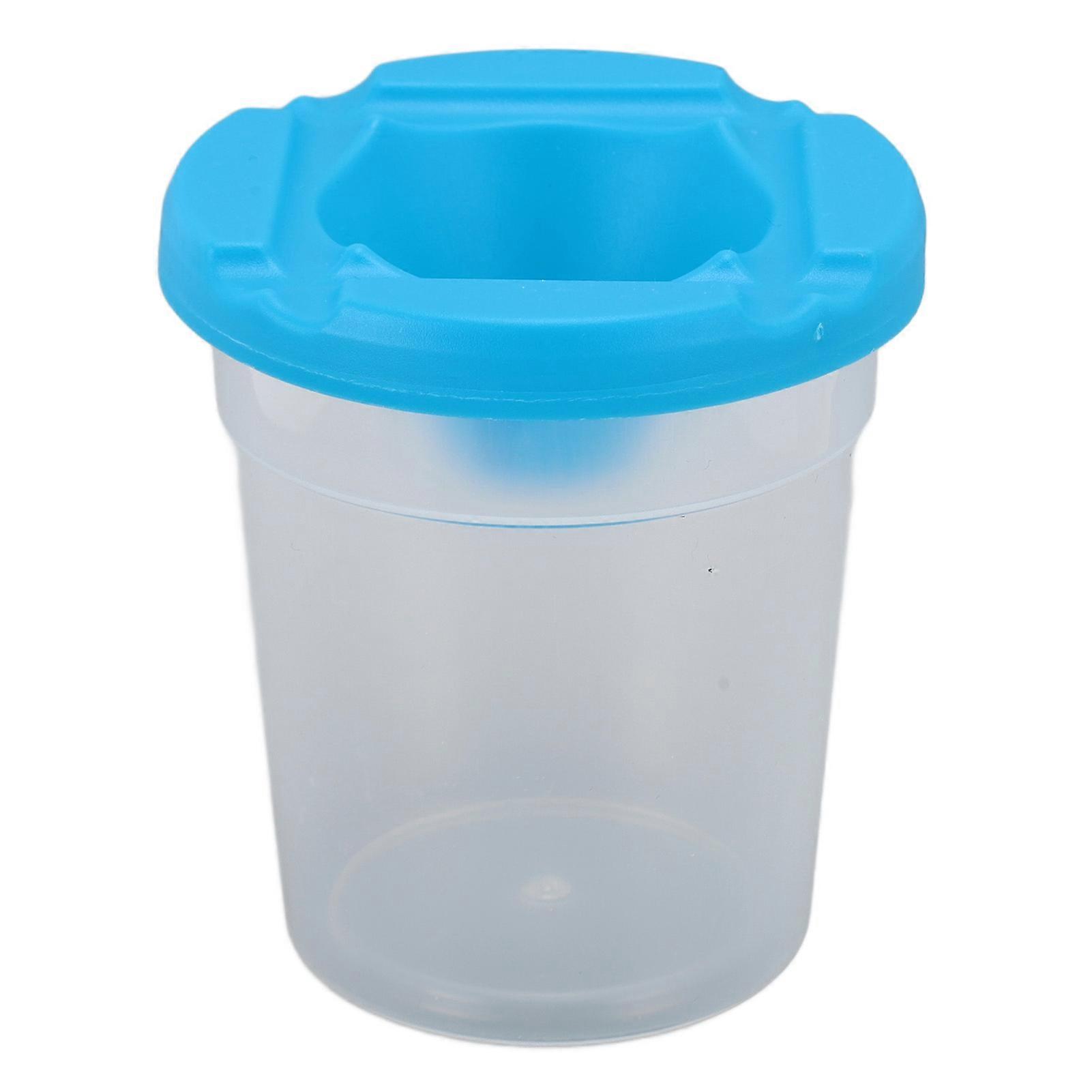 5pcs Kids Paint Cups Multipurpose Spill Proof Reusable Paint Containers with Colored Lids for Classrooms