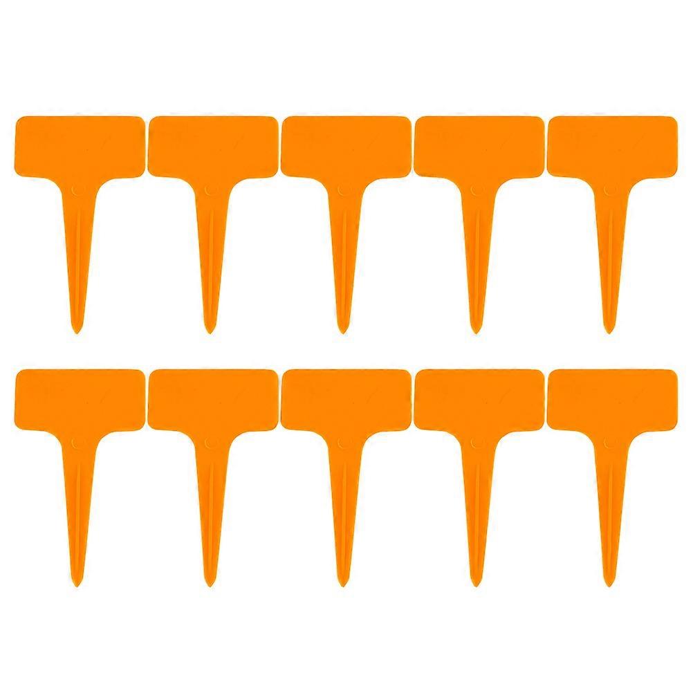 Plastic Plant Markers Durable and Reusable Premium PP Material for Gardening Use Orange 200pcs