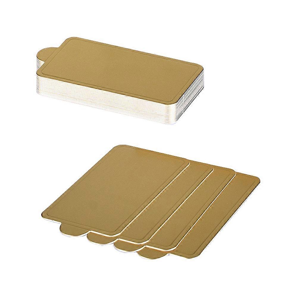 100pcs Paper Mousse Mats Large Cake Base Cupcake (Golden)