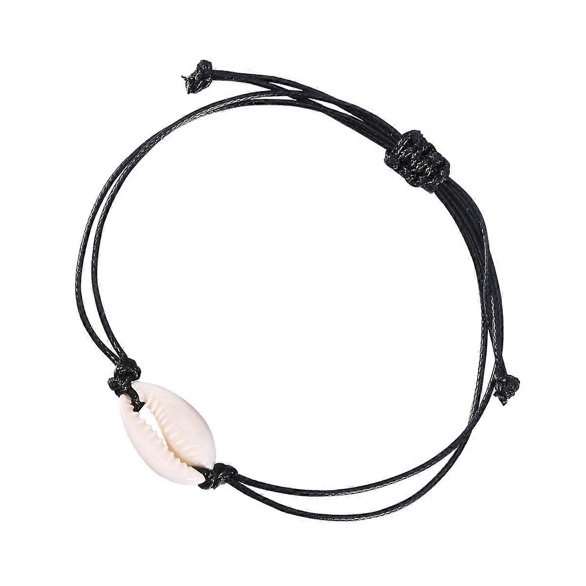 Simple Shell Bracelet in Black Made of for Comfortable Wear and Decoration Adjustable Size Perfect Gift