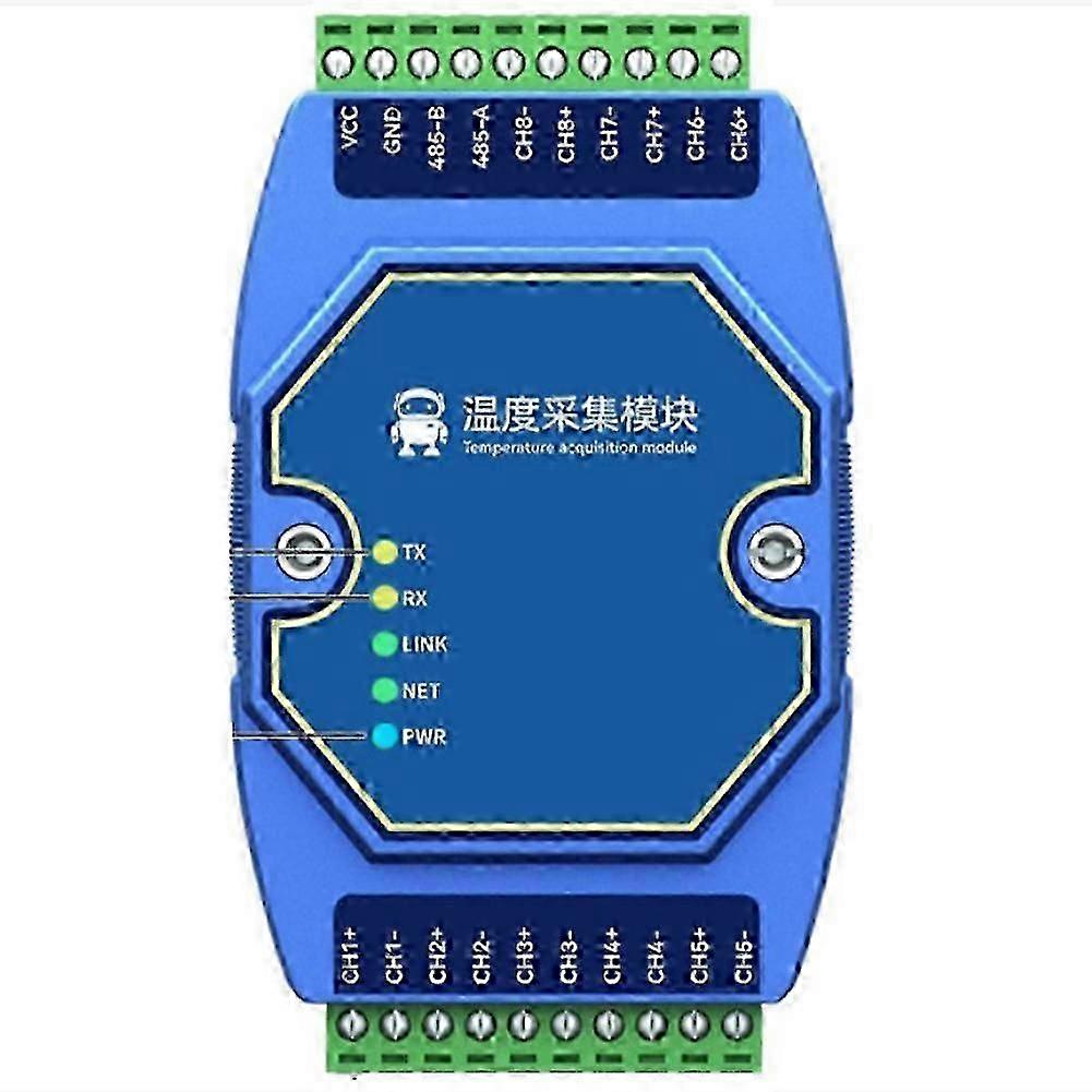 2025 Latest Model Way Temperature Acquisition Module Modbus Rs485 Pt100 Rtd